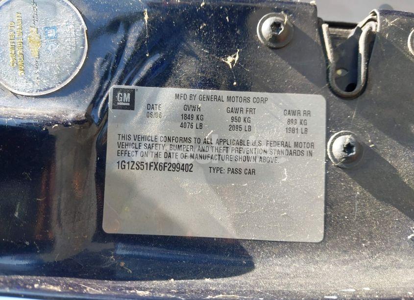 Photo 9 of 2006 Chevrolet Malibu LS (VIN 1G1ZS51FX6F299402)