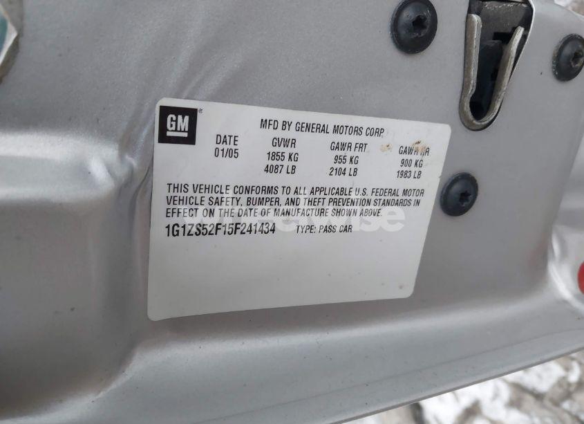 Photo 9 of 2005 Chevrolet Malibu (VIN 1G1ZS52F15F241434)