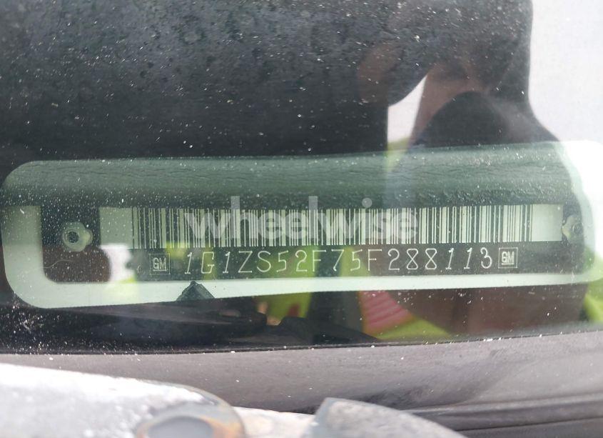 Photo 9 of 2005 Chevrolet Malibu (VIN 1G1ZS52F75F288113)