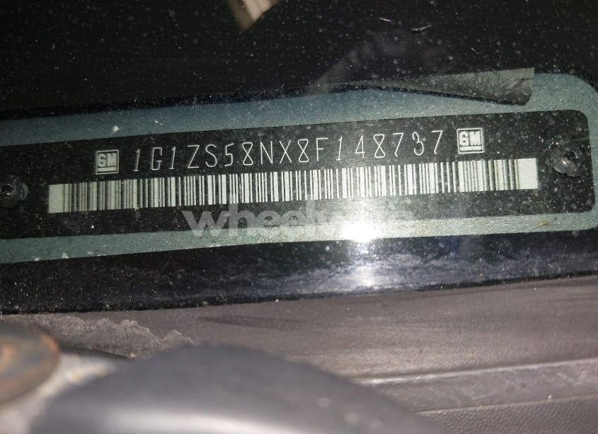 Photo 9 of 2008 Chevrolet Malibu CLASSIC LS (VIN 1G1ZS58NX8F148737)