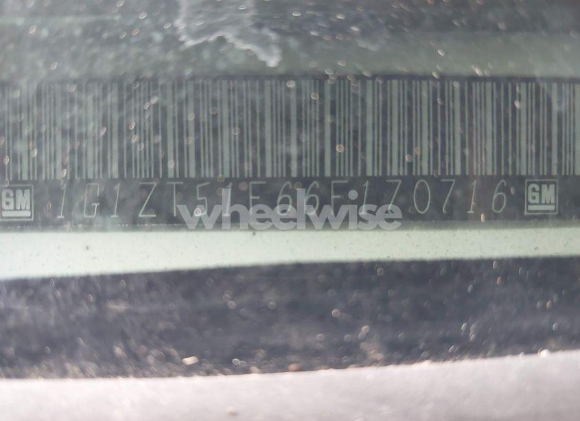 Photo 9 of 2006 Chevrolet Malibu LT (VIN 1G1ZT51F66F170716)