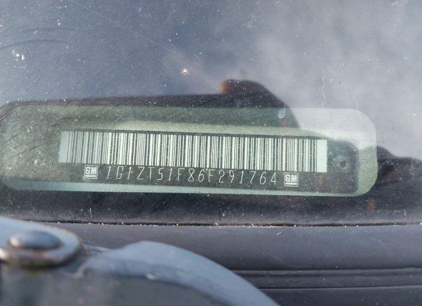 Photo 9 of 2006 Chevrolet Malibu LT (VIN 1G1ZT51F86F291764)