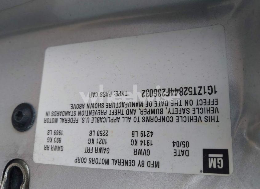 Photo 9 of 2004 Chevrolet Malibu LS (VIN 1G1ZT52844F236032)