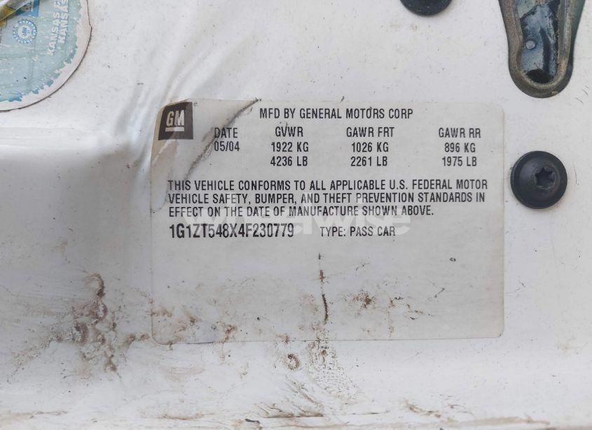 Photo 9 of 2004 Chevrolet Malibu LS (VIN 1G1ZT548X4F230779)