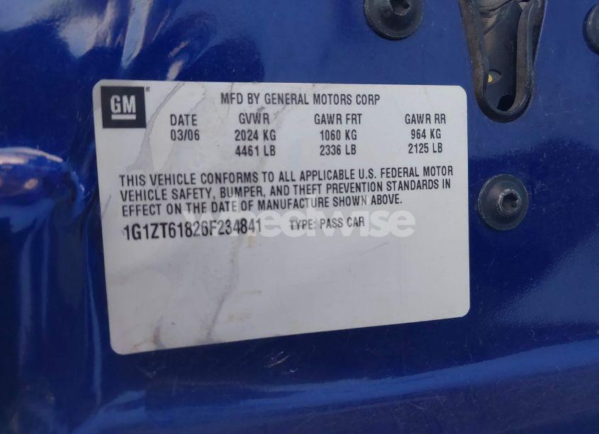 Photo 9 of 2006 Chevrolet Malibu MAXX LT (VIN 1G1ZT61826F234841)