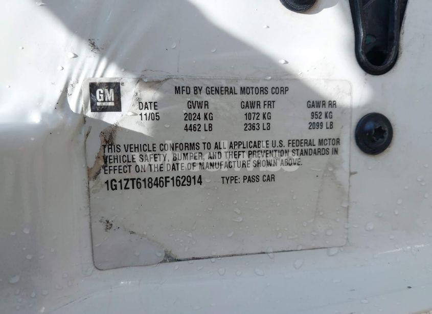 Photo 9 of 2006 Chevrolet Malibu MAXX LT (VIN 1G1ZT61846F162914)