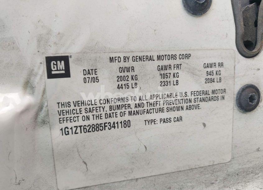 Photo 9 of 2005 Chevrolet Malibu MAXX LS (VIN 1G1ZT62885F341180)