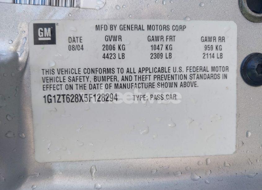 Photo 9 of 2005 Chevrolet Malibu MAXX LS (VIN 1G1ZT628X5F128294)