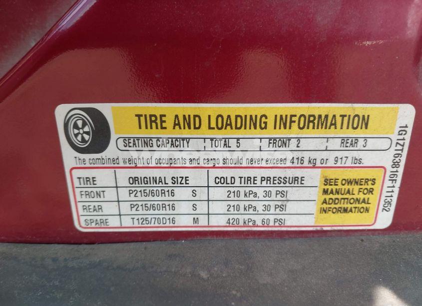 Photo 9 of 2006 Chevrolet Malibu MAXX LT (VIN 1G1ZT63816F111352)