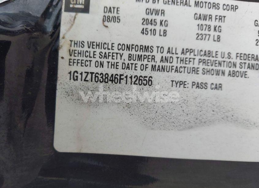 Photo 9 of 2006 Chevrolet Malibu MAXX LT (VIN 1G1ZT63846F112656)