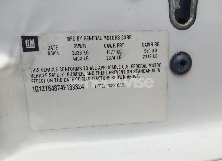 Photo 9 of 2004 Chevrolet Malibu MAXX LS (VIN 1G1ZT64874F189324)