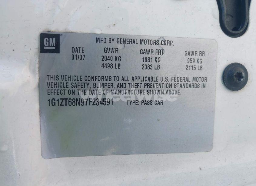 Photo 9 of 2007 Chevrolet Malibu MAXX LT (VIN 1G1ZT68N97F234591)