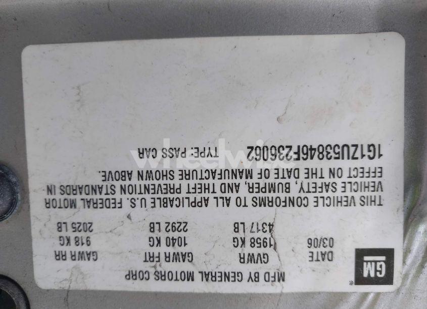 Photo 9 of 2006 Chevrolet Malibu LTZ (VIN 1G1ZU53846F236062)