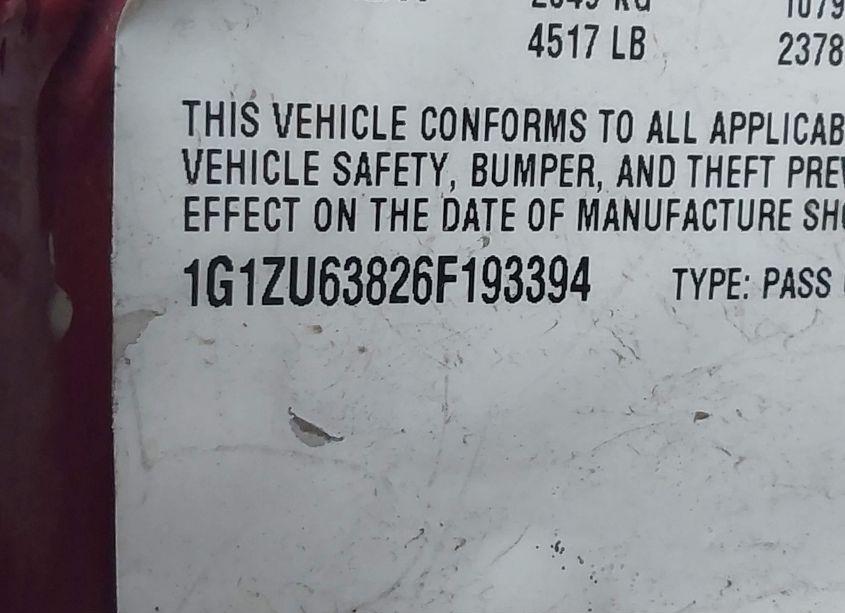 Photo 8 of 2006 Chevrolet Malibu MAXX LTZ (VIN 1G1ZU63826F193394)