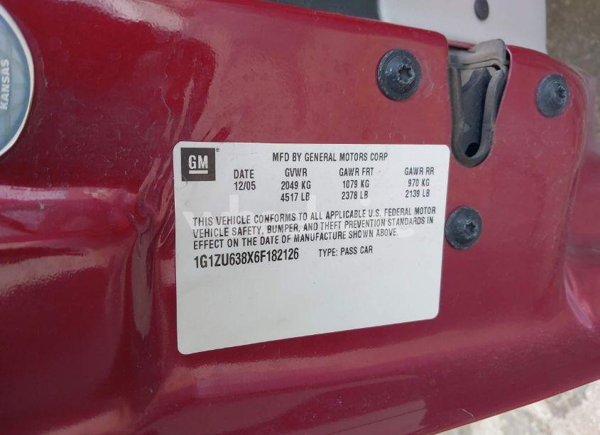 Photo 9 of 2006 Chevrolet Malibu MAXX LTZ (VIN 1G1ZU638X6F182126)