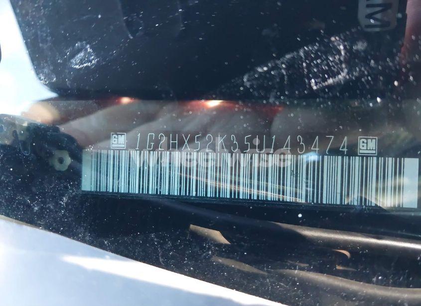 Photo 9 of 2005 Pontiac Bonneville SE (VIN 1G2HX52K35U143474)