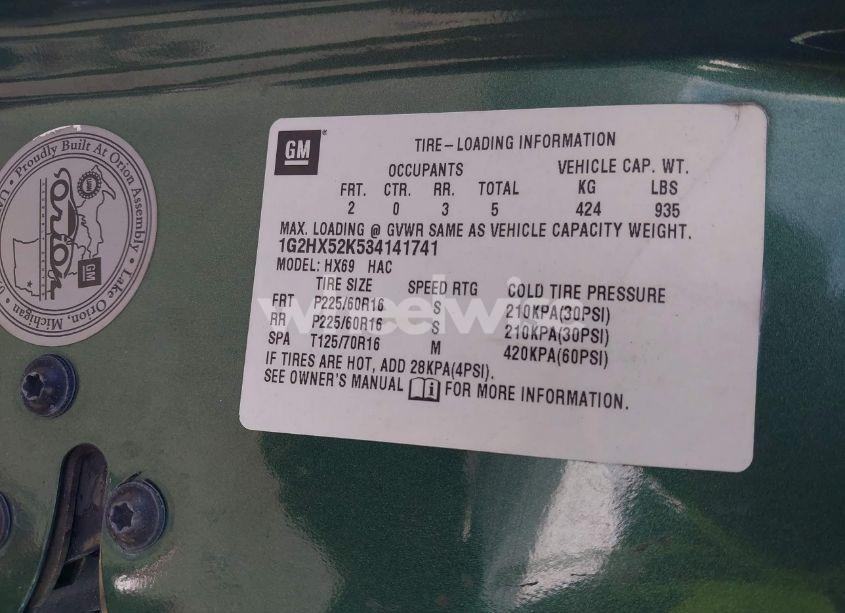 Photo 9 of 2003 Pontiac Bonneville SE (VIN 1G2HX52K534141741)