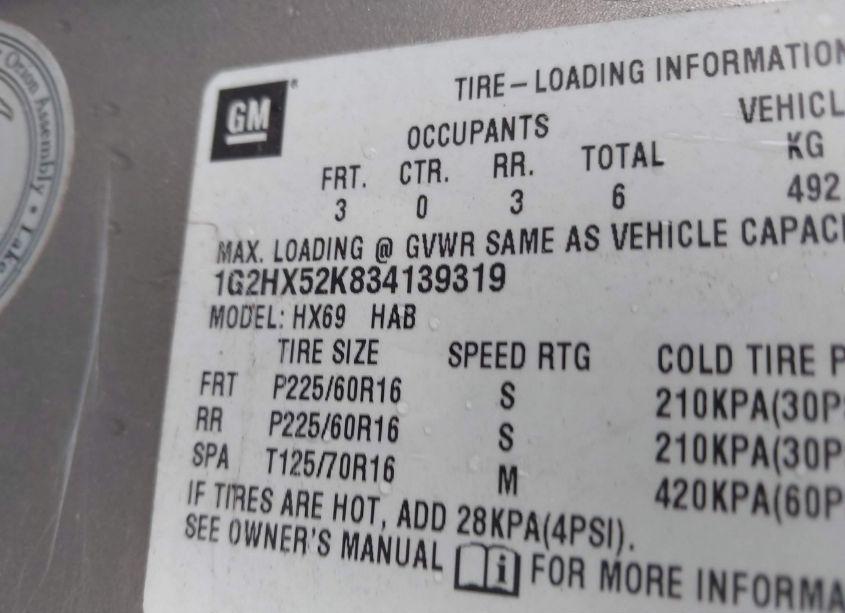 Photo 9 of 2003 Pontiac Bonneville SE (VIN 1G2HX52K834139319)