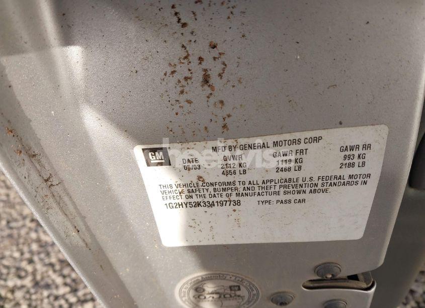 Photo 9 of 2003 Pontiac Bonneville SLE (VIN 1G2HY52K334197738)