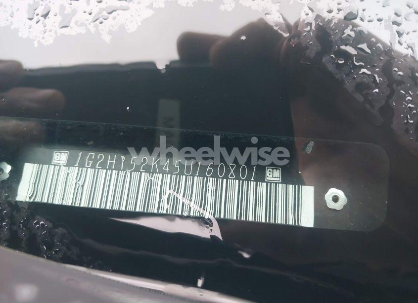 Photo 9 of 2005 Pontiac Bonneville SLE (VIN 1G2HY52K45U160801)