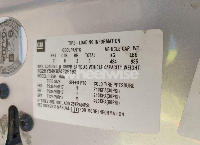 Photo 9 of 2002 Pontiac Bonneville SLE (VIN 1G2HY54K924228163)