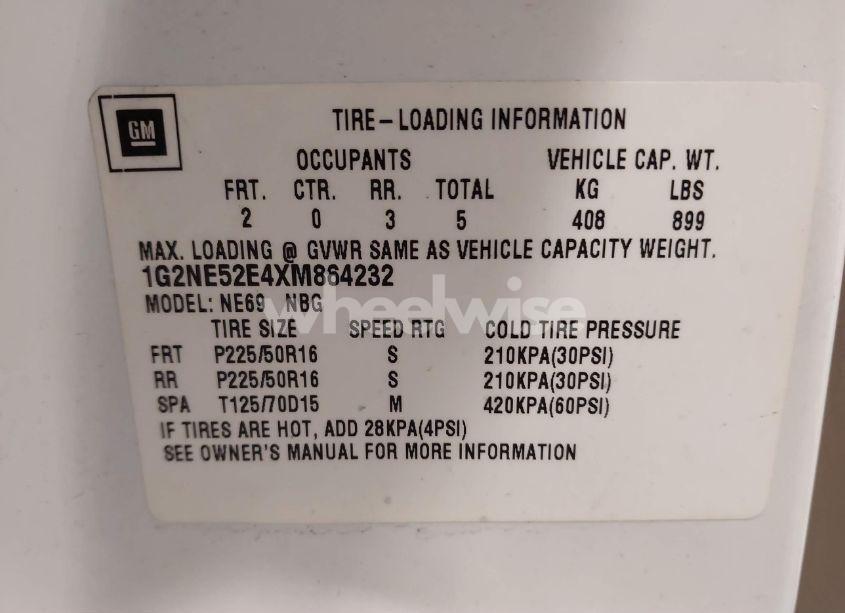 Photo 9 of 1999 Pontiac Grand AM SE2 (VIN 1G2NE52E4XM864232)