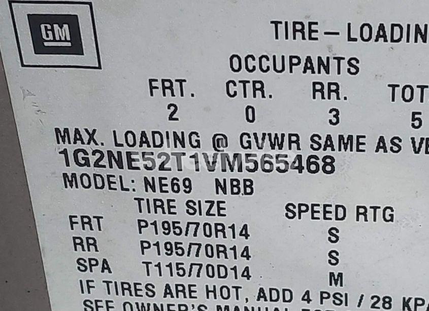 Photo 9 of 1997 Pontiac Grand AM SE (VIN 1G2NE52T1VM565468)