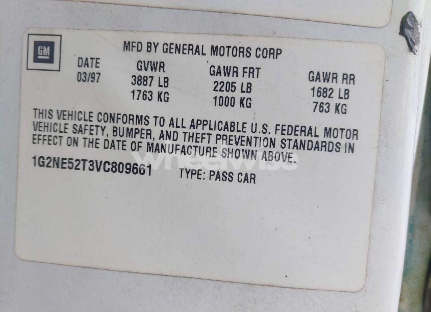 Photo 9 of 1997 Pontiac Grand AM SE (VIN 1G2NE52T3VC809661)