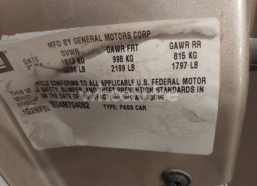 Photo 9 of 2004 Pontiac Grand AM SE1 (VIN 1G2NF52E04M704082)