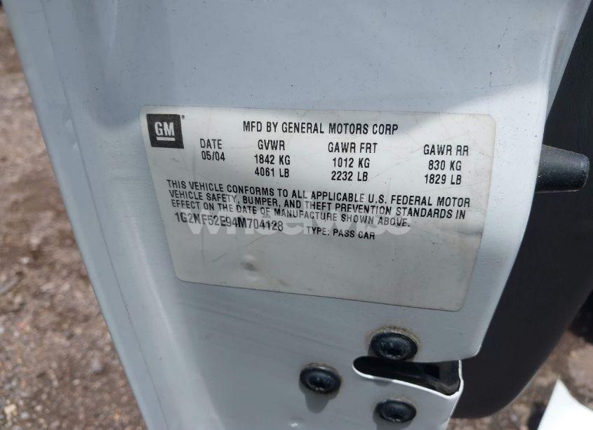 Photo 9 of 2004 Pontiac Grand AM SE1 (VIN 1G2NF52E94M704128)