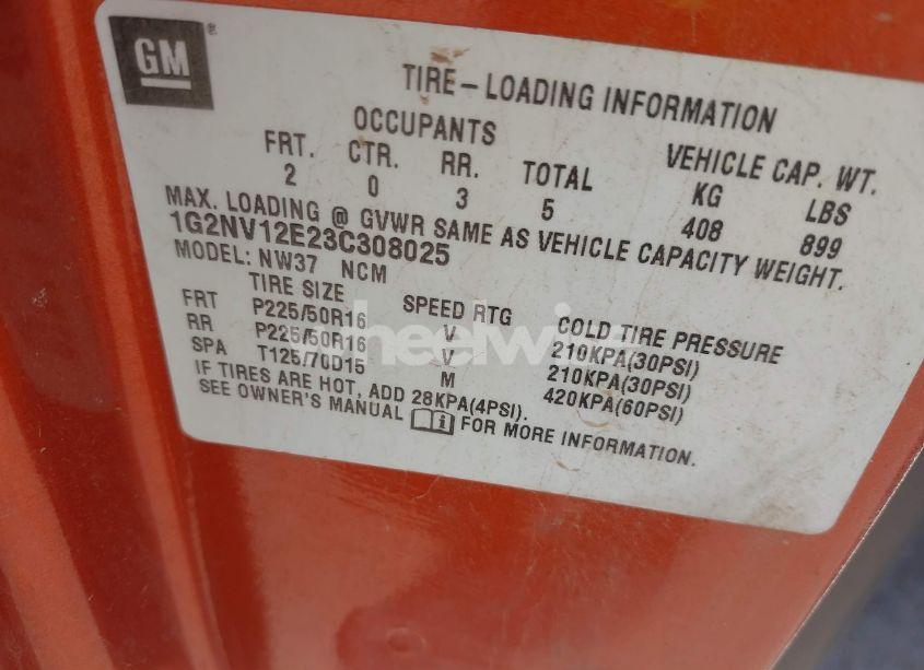 Photo 9 of 2003 Pontiac Grand AM GT1 (VIN 1G2NV12E23C308025)