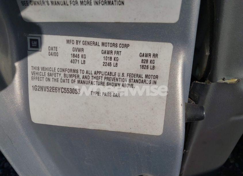 Photo 9 of 2000 Pontiac Grand AM GT1 (VIN 1G2NV52E6YC553053)