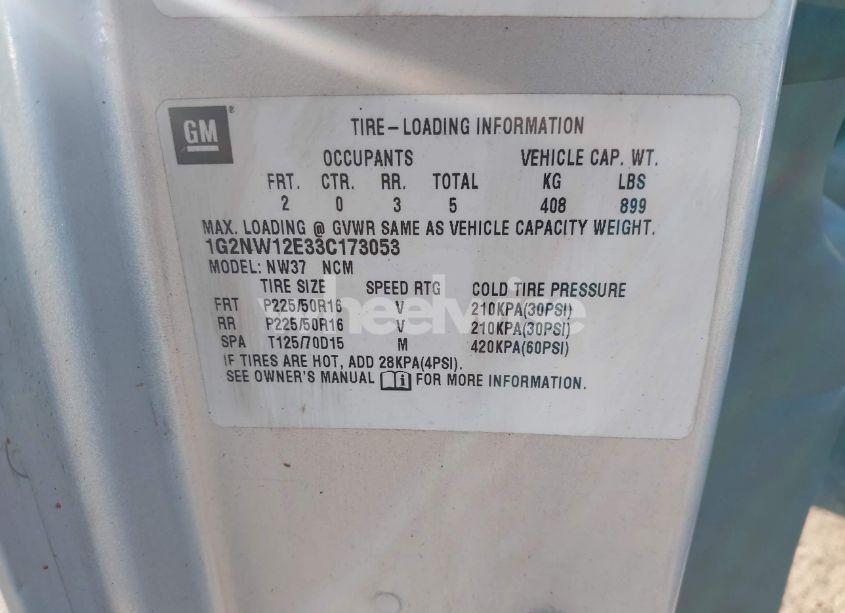 Photo 9 of 2003 Pontiac Grand AM GT (VIN 1G2NW12E33C173053)