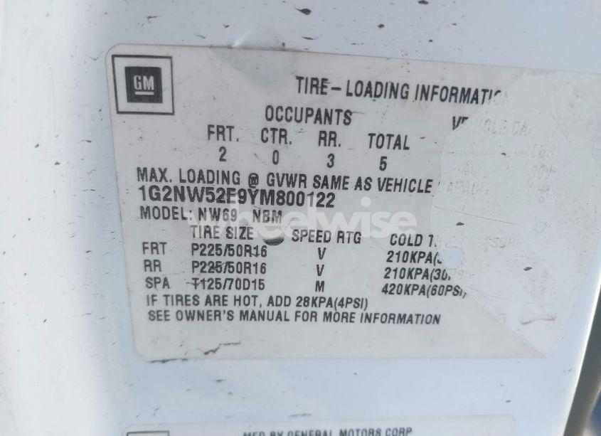 Photo 9 of 2000 Pontiac Grand AM GT (VIN 1G2NW52E9YM800122)