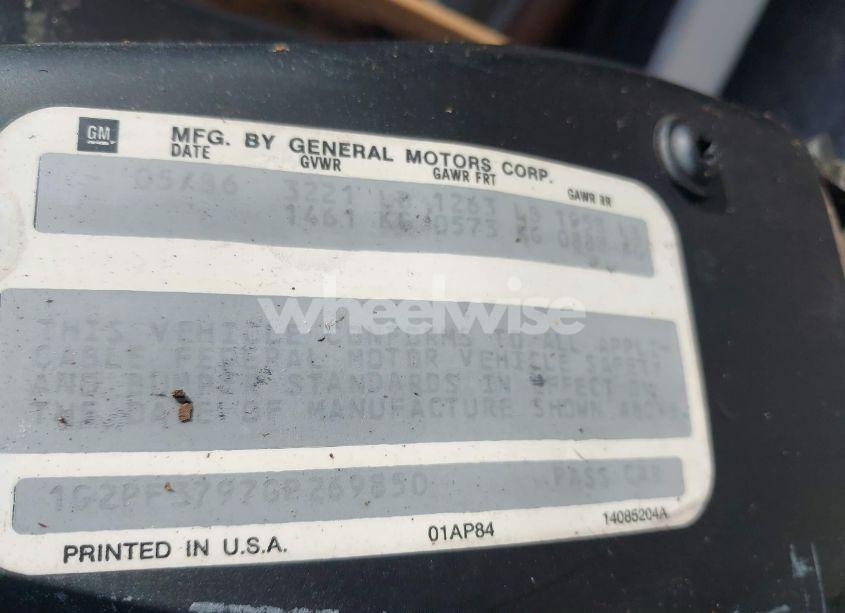 Photo 9 of 1986 Pontiac Fiero SE (VIN 1G2PF3797GP269850)