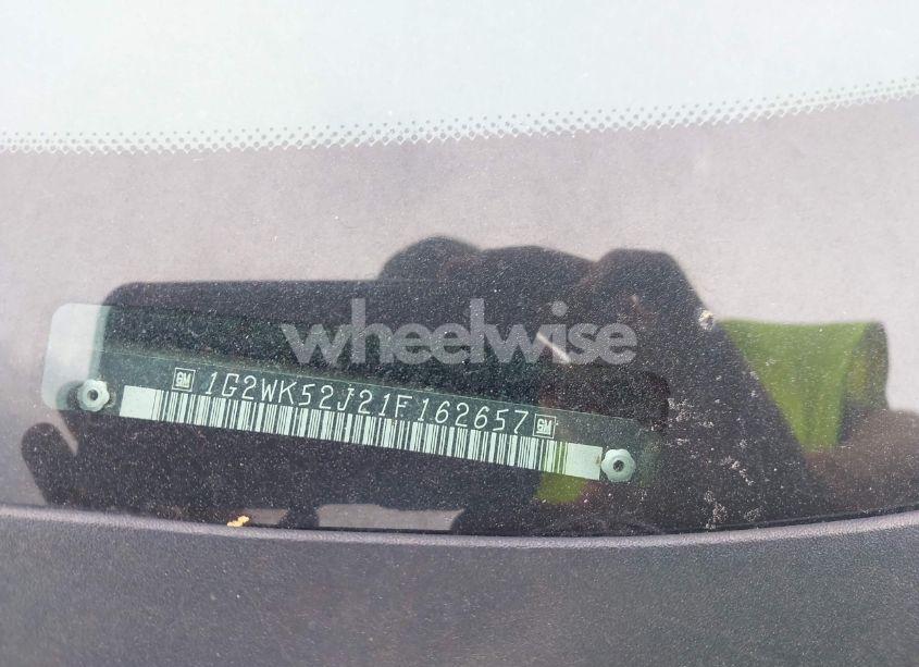 Photo 9 of 2001 Pontiac Grand PRIX SE (VIN 1G2WK52J21F162657)