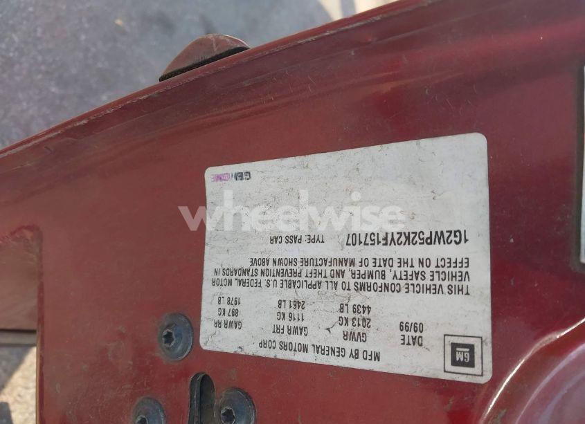 Photo 9 of 2000 Pontiac Grand PRIX GT (VIN 1G2WP52K2YF157107)