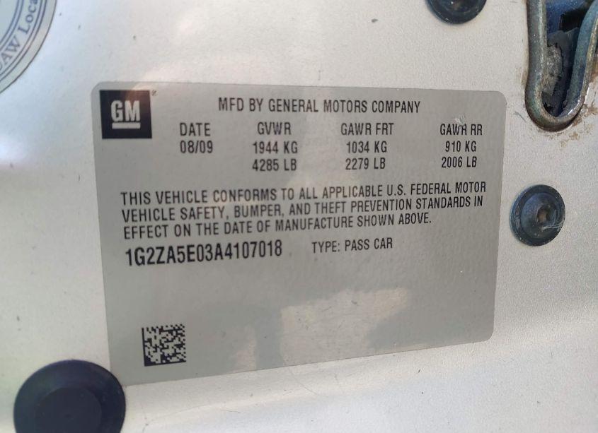 Photo 9 of 2010 Pontiac G6 (VIN 1G2ZA5E03A4107018)