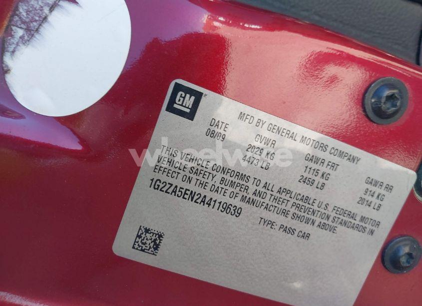 Photo 9 of 2010 Pontiac G6 (VIN 1G2ZA5EN2A4119639)