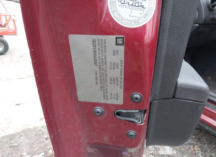 Photo 9 of 2008 Pontiac G6 VALUE LEADER (VIN 1G2ZF57BX84245567)