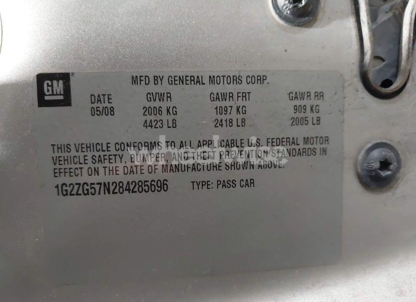 Photo 9 of 2008 Pontiac G6 (VIN 1G2ZG57N284285696)