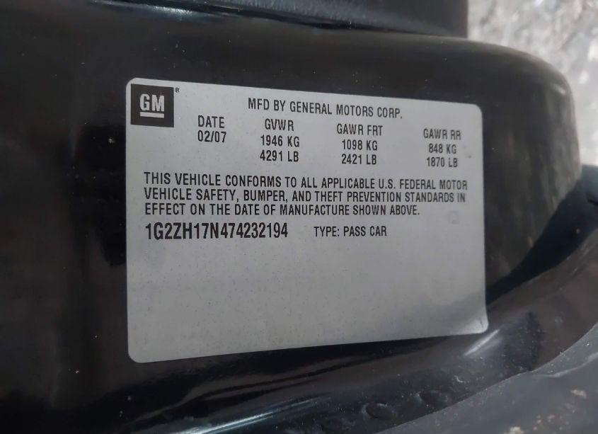 Photo 9 of 2007 Pontiac G6 GT (VIN 1G2ZH17N474232194)