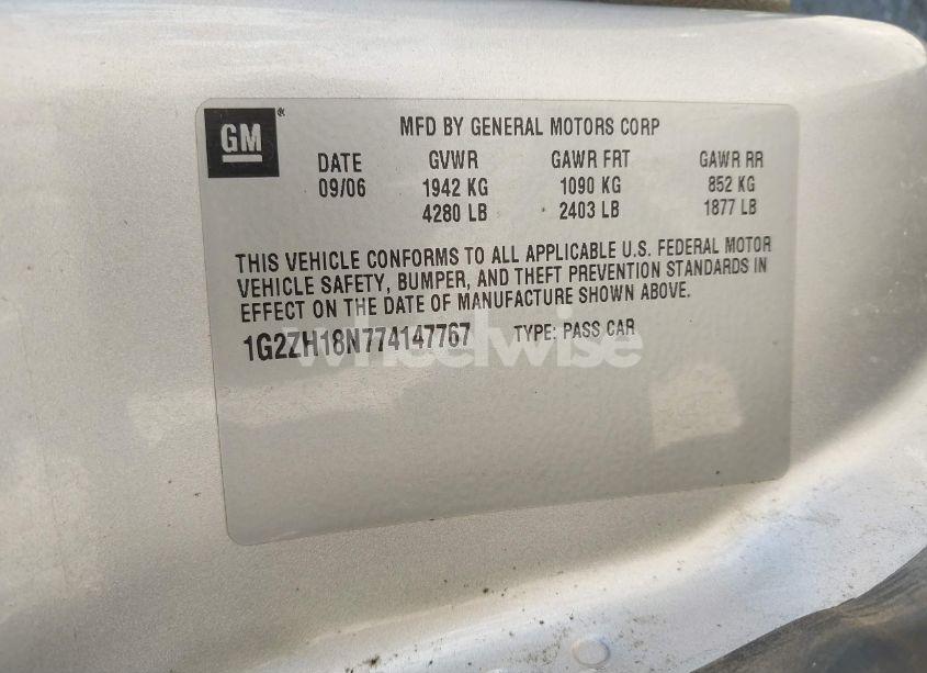 Photo 9 of 2007 Pontiac G6 GT (VIN 1G2ZH18N774147767)