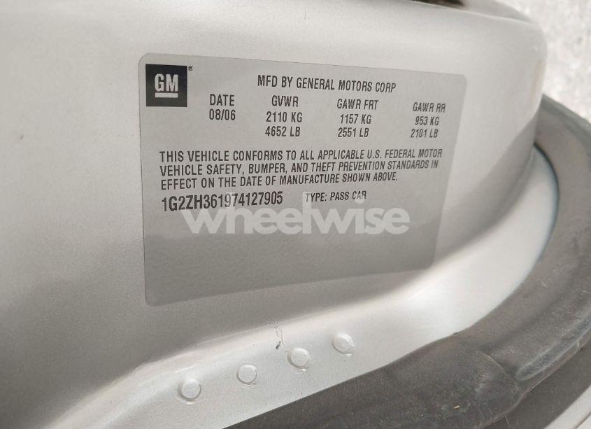 Photo 9 of 2007 Pontiac G6 GT (VIN 1G2ZH361974127905)