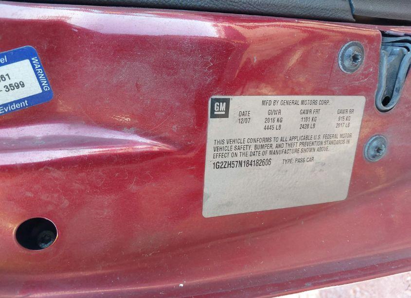 Photo 9 of 2008 Pontiac G6 GT (VIN 1G2ZH57N184182606)