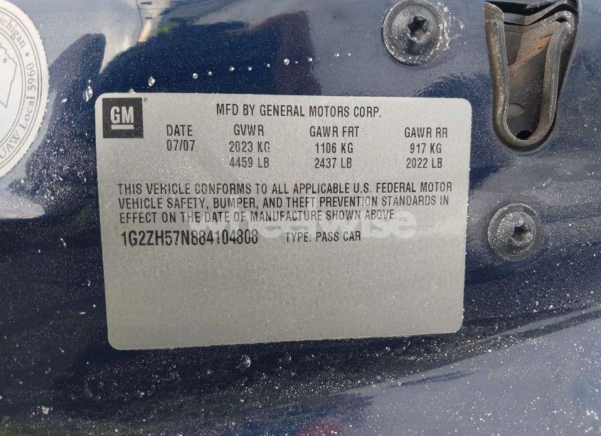 Photo 9 of 2008 Pontiac G6 GT (VIN 1G2ZH57N884104808)