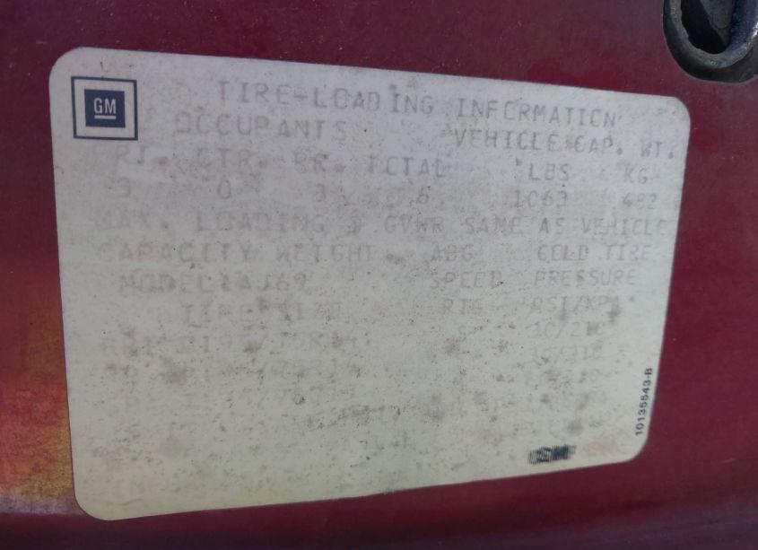 Photo 12 of 1993 Oldsmobile Cutlass CIERA S (VIN 1G3AG55N5P6446461)