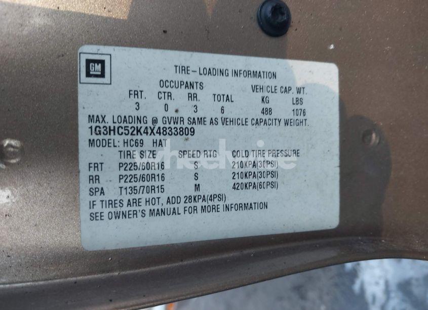 Photo 9 of 1999 Oldsmobile Eighty-eight 50TH ANNIVERSARY EDITION (VIN 1G3HC52K4X4833809)