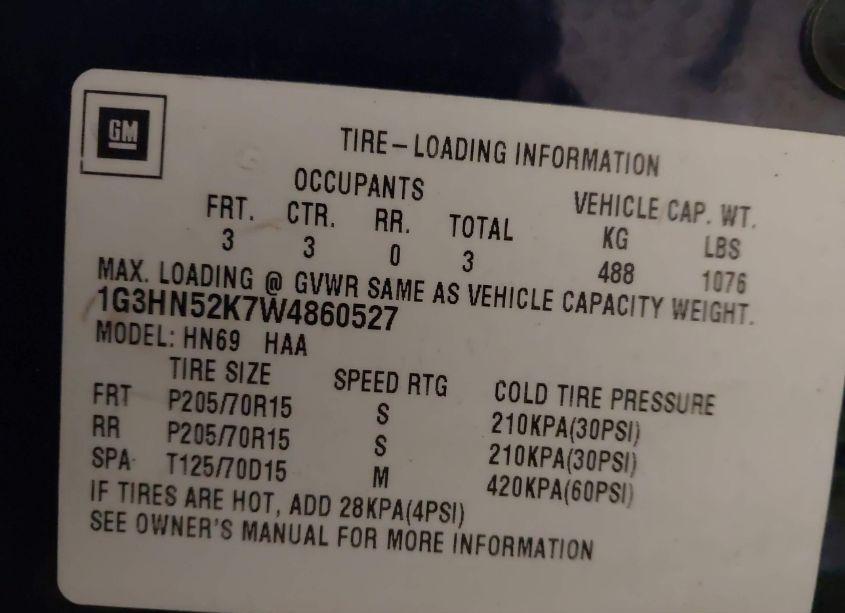 Photo 9 of 1998 Oldsmobile Eighty-eight N/A (VIN 1G3HN52K7W4860527)