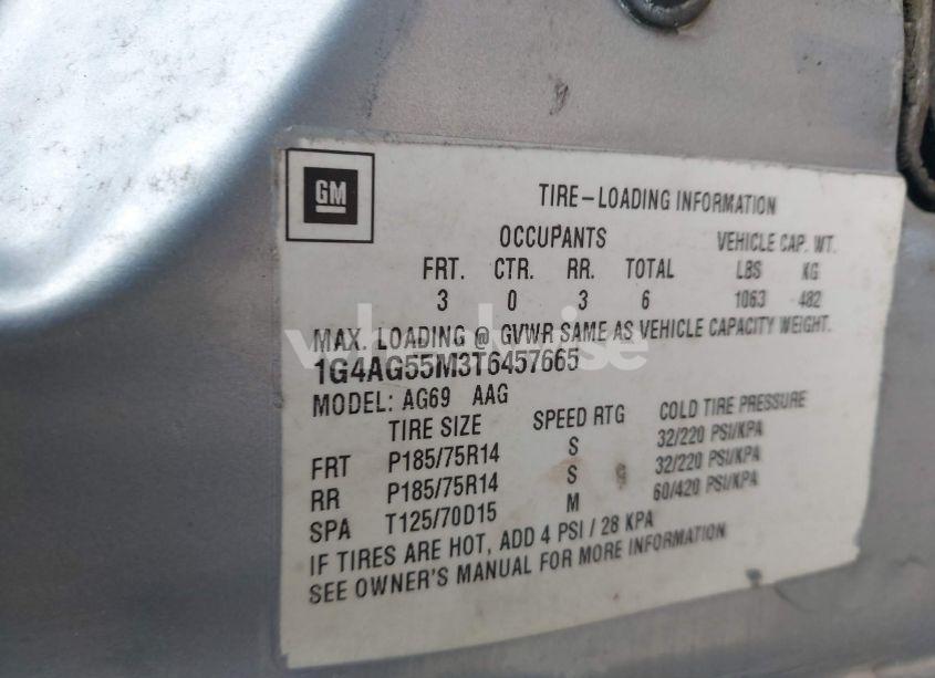 Photo 9 of 1996 Buick Century SPECIAL/CUSTOM/LIMITED (VIN 1G4AG55M3T6457665)